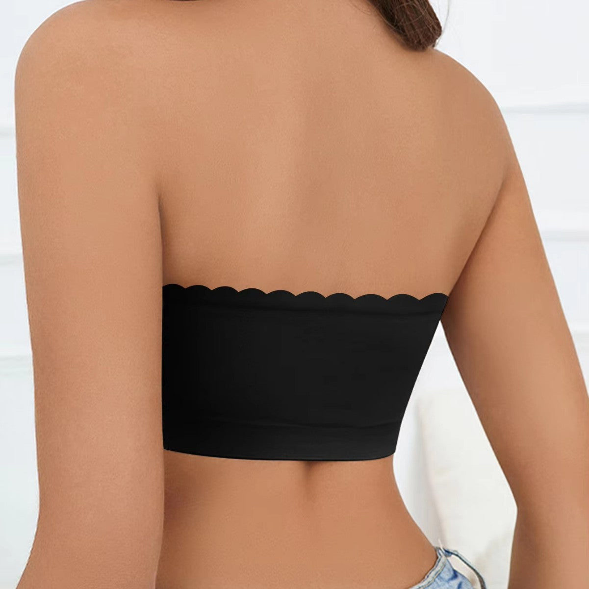 Soutien-gorge bandeau sans bretelles ondulé EravaFit™ pour femme