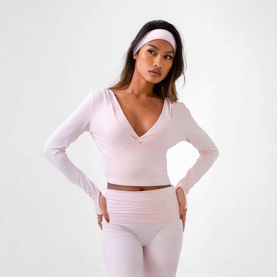 Knitted Sweater Criss Cross Top