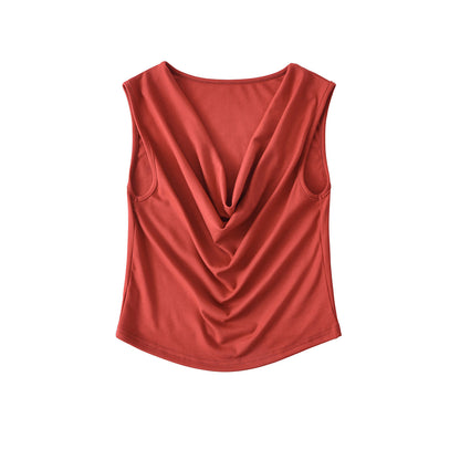 Women's Draped Sleeveless Top