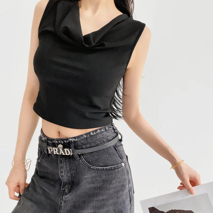 Women's Draped Sleeveless Top