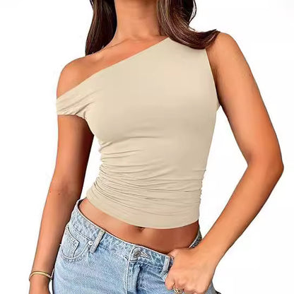 Oblique Collar Top