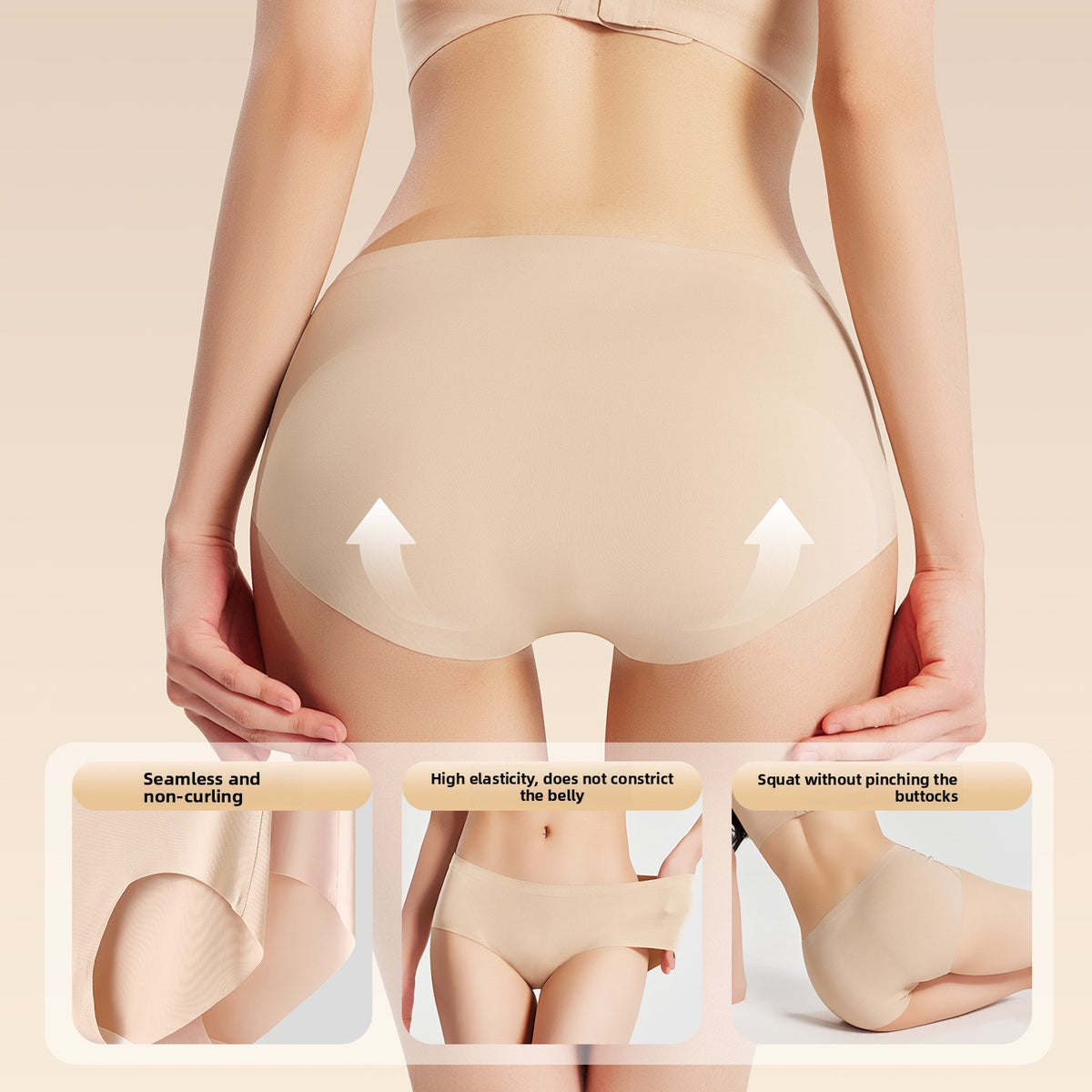 Seamless Women's Breathable Sports Underwear