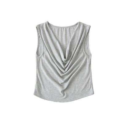 Women's Draped Sleeveless Top
