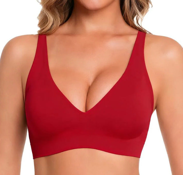 EravaFit™ V-Neck Seamless Wire-Free Comfortable Jelly Bra