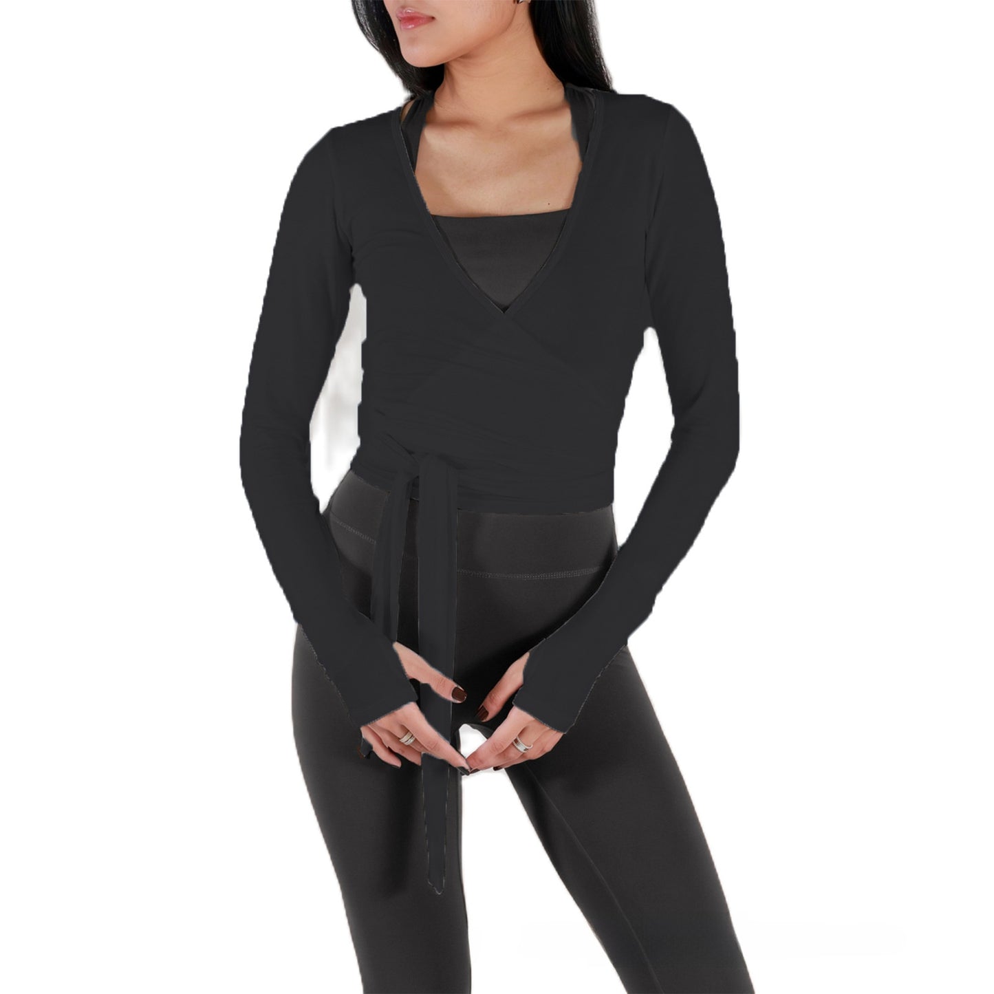 Knitted Sweater Criss Cross Top