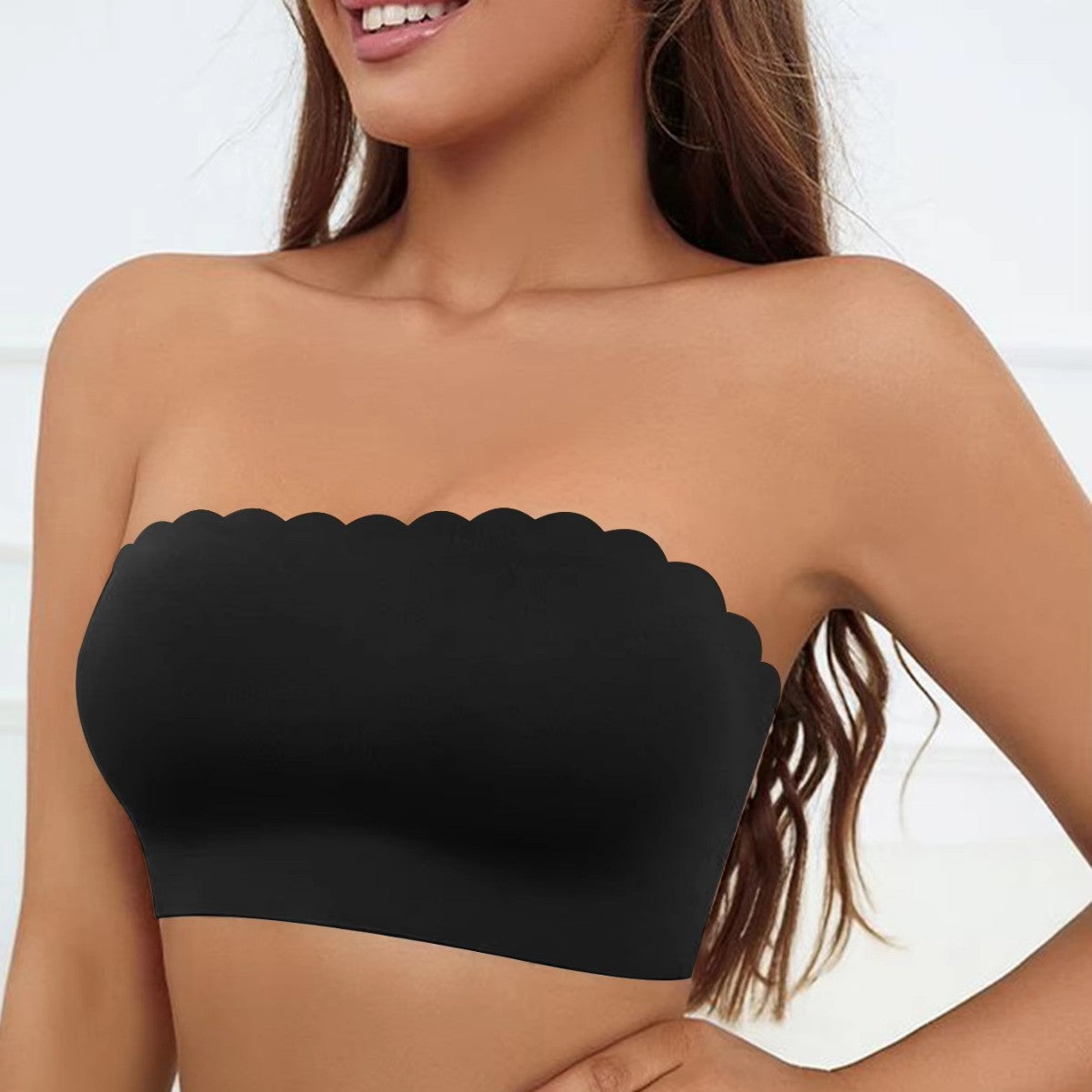 Soutien-gorge bandeau sans bretelles ondulé EravaFit™ pour femme