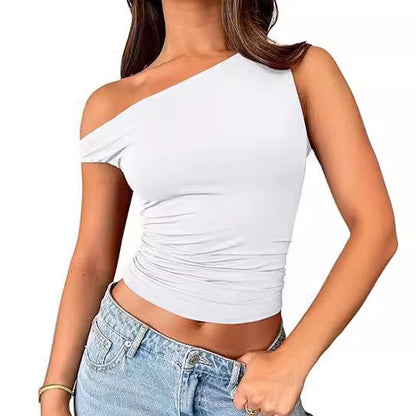 Oblique Collar Top