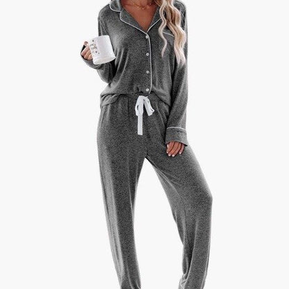 2-Piece Button Up Pajama Set