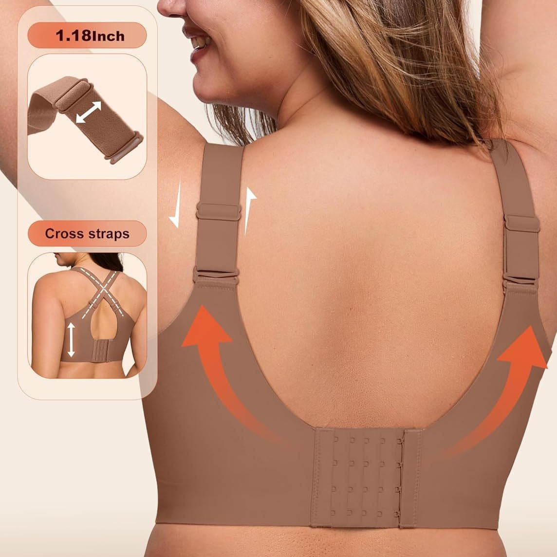 EravaFit™ Widestrap Covered Support Jelly Bra