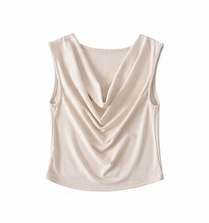 Women's Draped Sleeveless Top