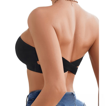 EravaFit™ Cross Back Strapless Women's Bra