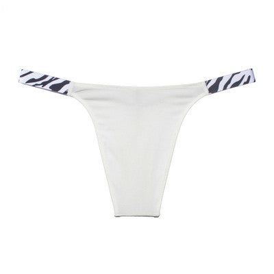 Women's Cotton Zebra Stripe Waistband Cheeky Panties