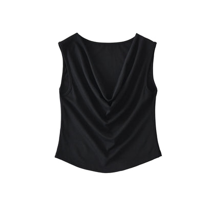 Women's Draped Sleeveless Top