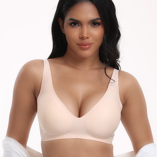 EravaFit™ V-Neck Seamless Wire-Free Comfortable Jelly Bra