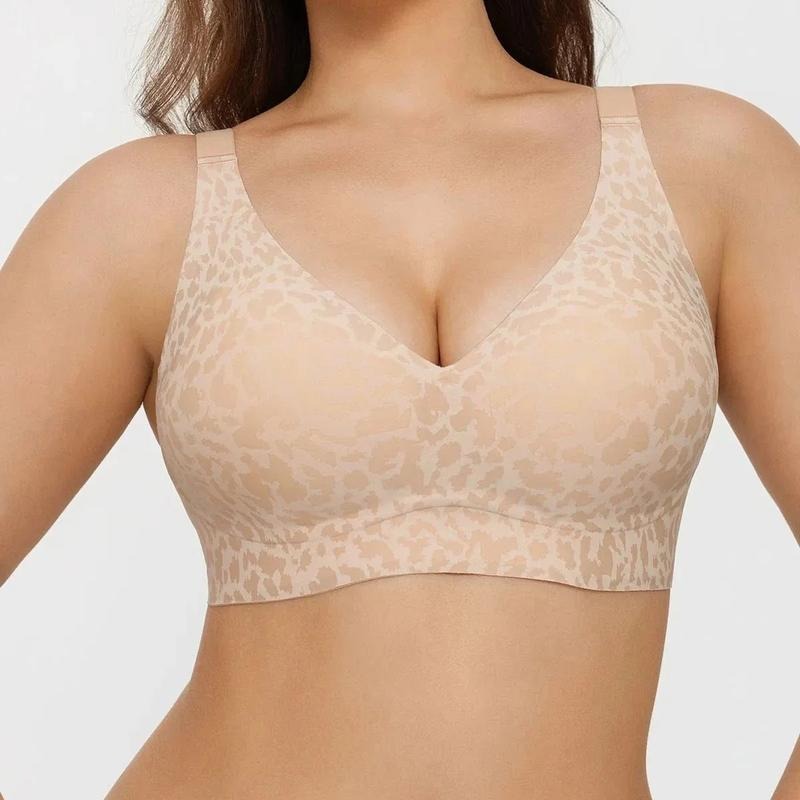 EravaFit™ V-Neck Seamless Wire-Free Comfortable Jelly Bra