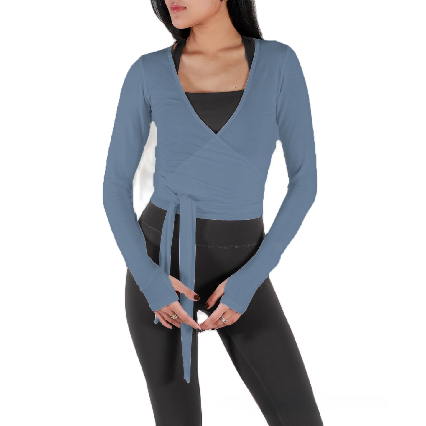 Knitted Sweater Criss Cross Top