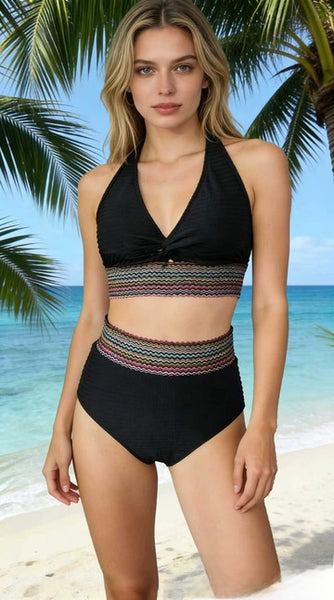 Women's High-Waisted Bikini Swimsuit