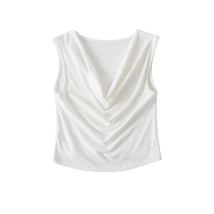 Women's Draped Sleeveless Top