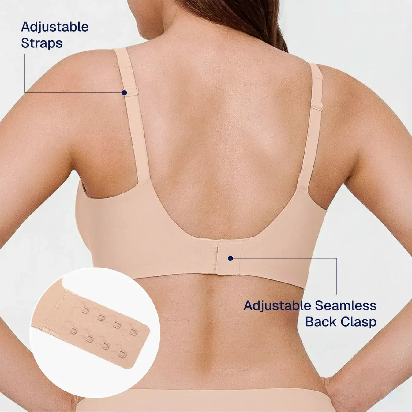EravaFit™ V-Neck Seamless Wire-Free Comfortable Jelly Bra